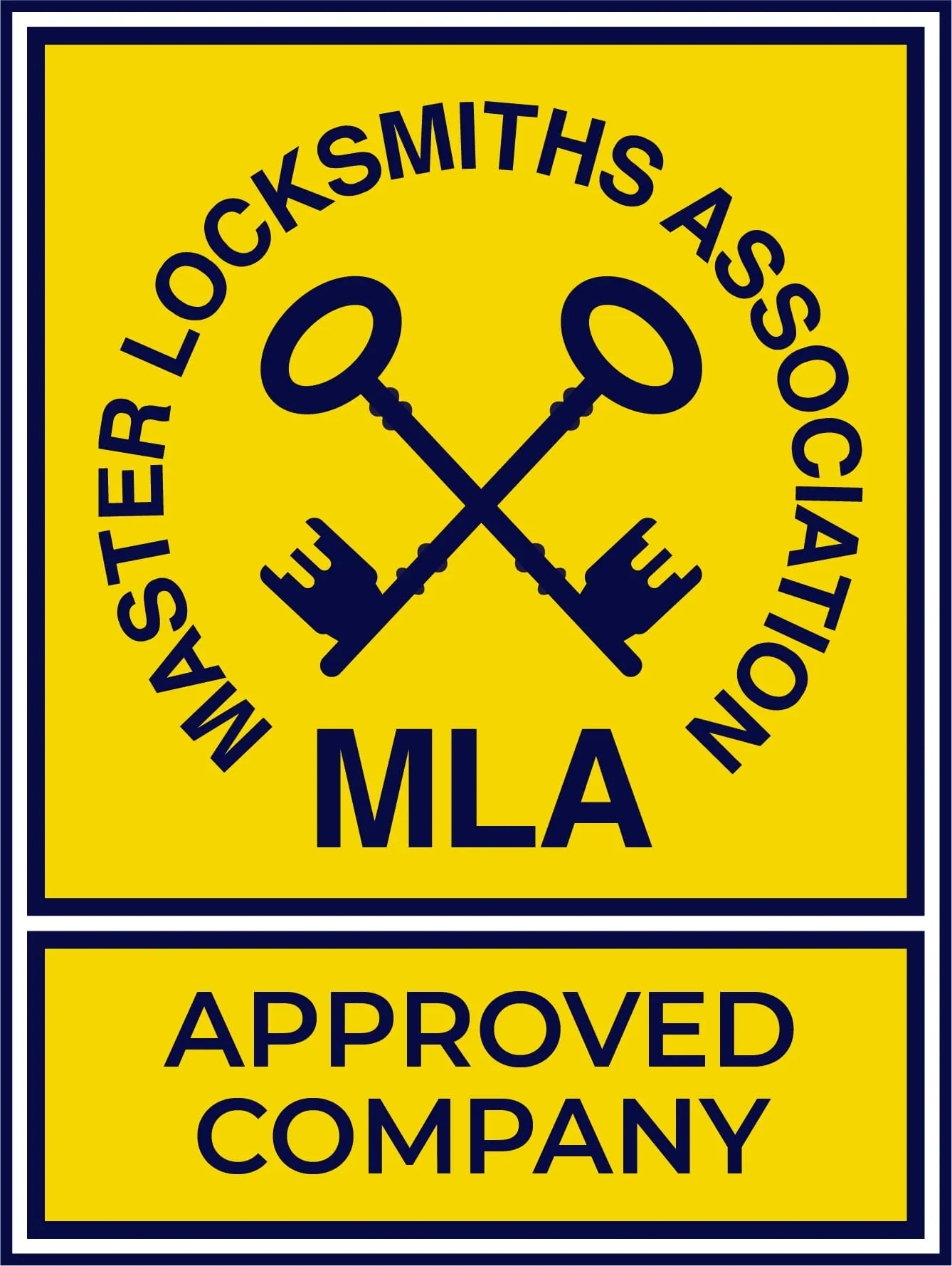 Master Locksmiths Association (MLA) approved locksmith company